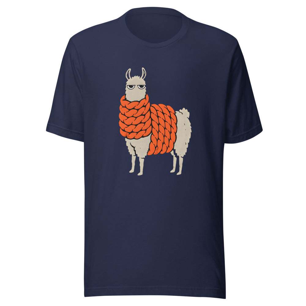 It's 61 Degrees Llama Shirt (Art Only) in Navy - front view
