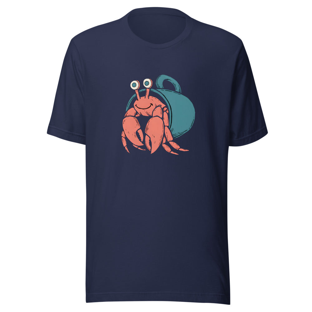 Home Office Hermit Crab Shirt (Art Only) in Navy - front view