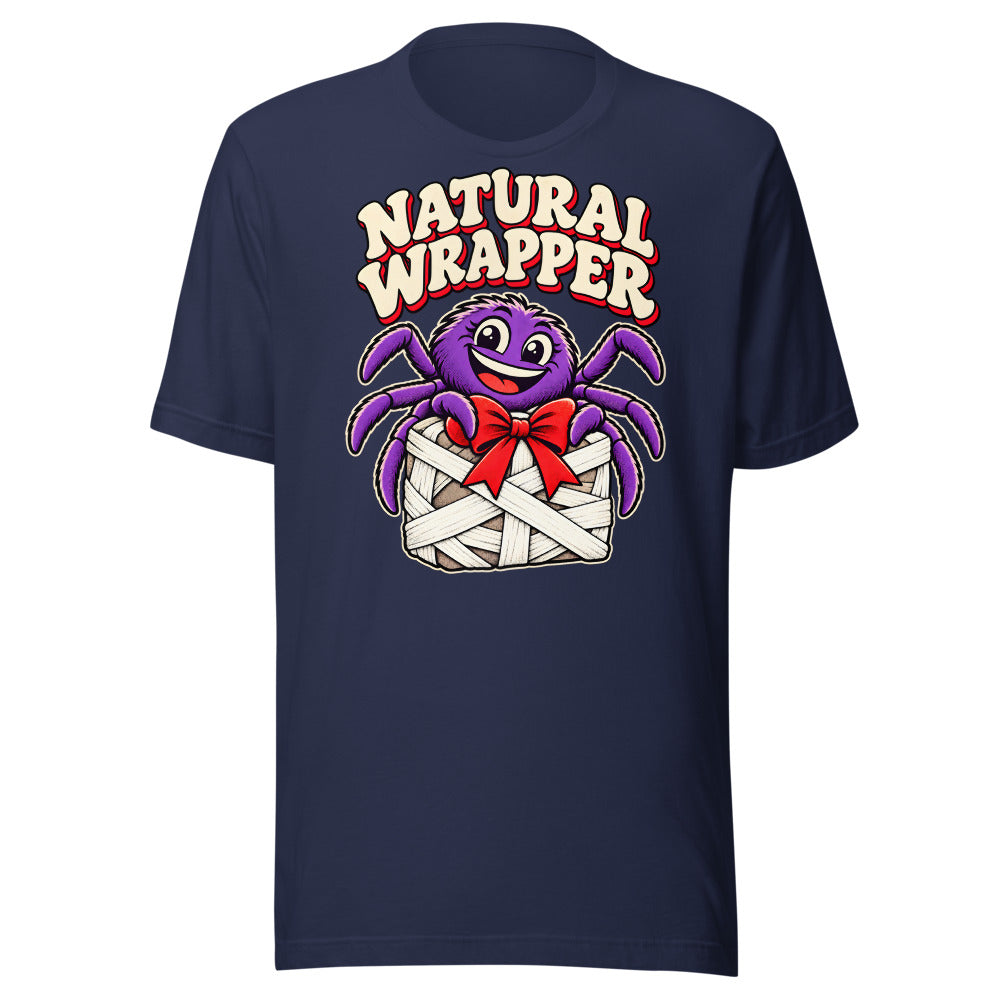 Gift Wrap Specialist Spider Shirt in Navy - front view