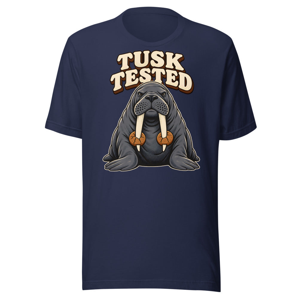 Cookie Quality Control Walrus Shirt in Navy - front view