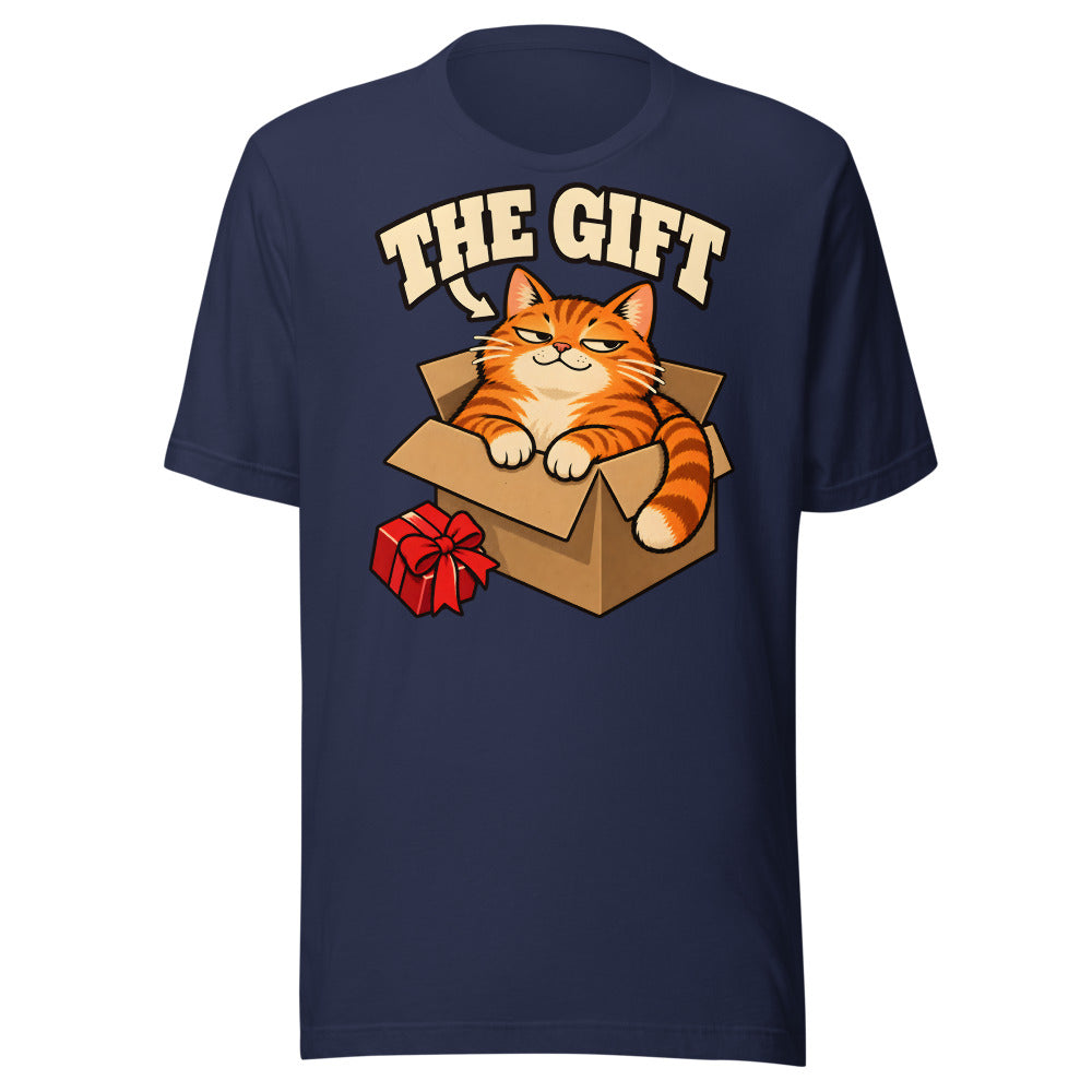 The Gift Cat Shirt in Navy - front view