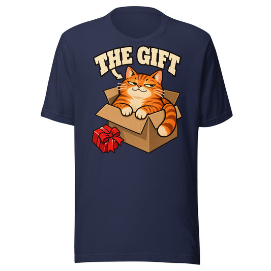 The Gift Cat Shirt in Navy - front view