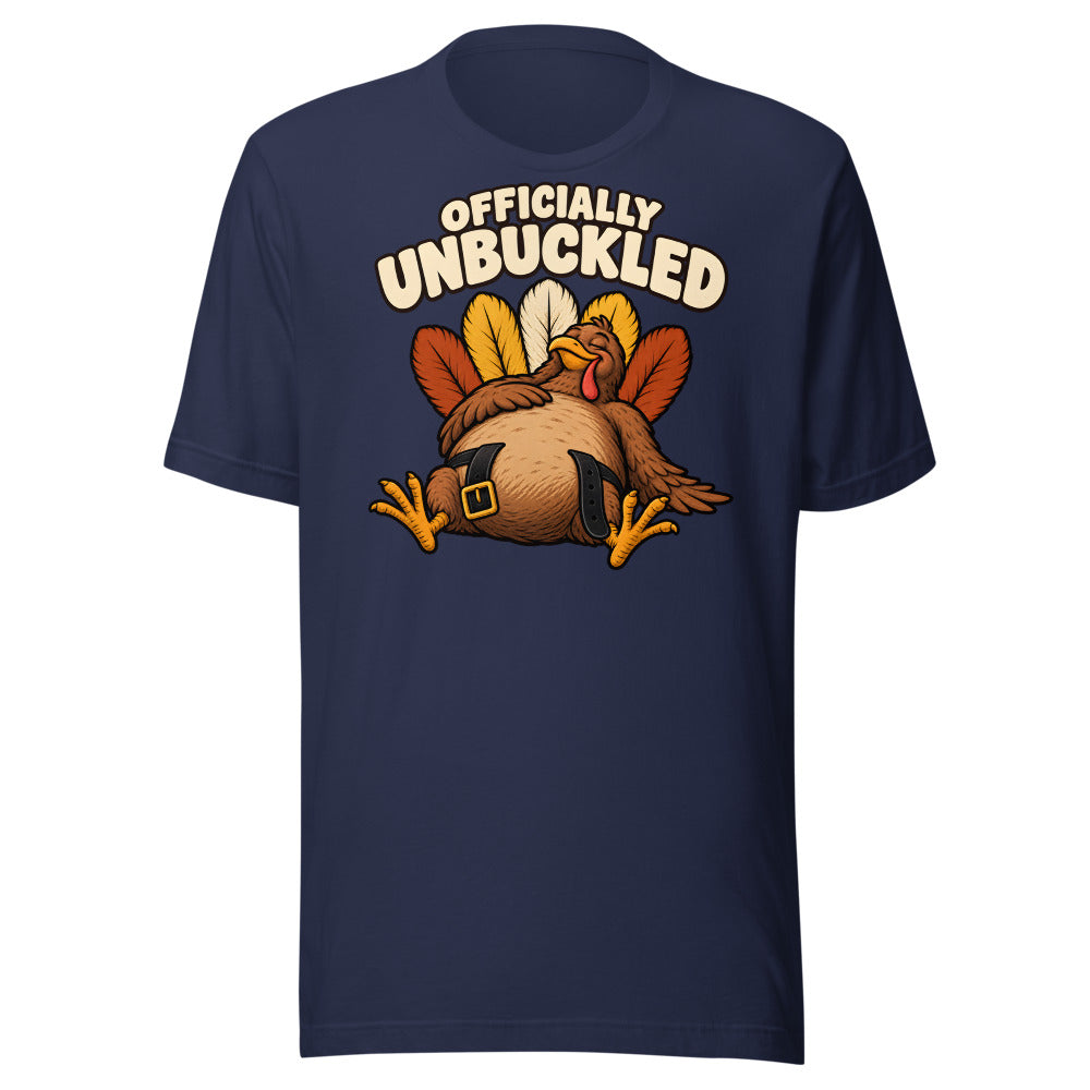 Officially Unbuckled Turkey Shirt in Navy - front view