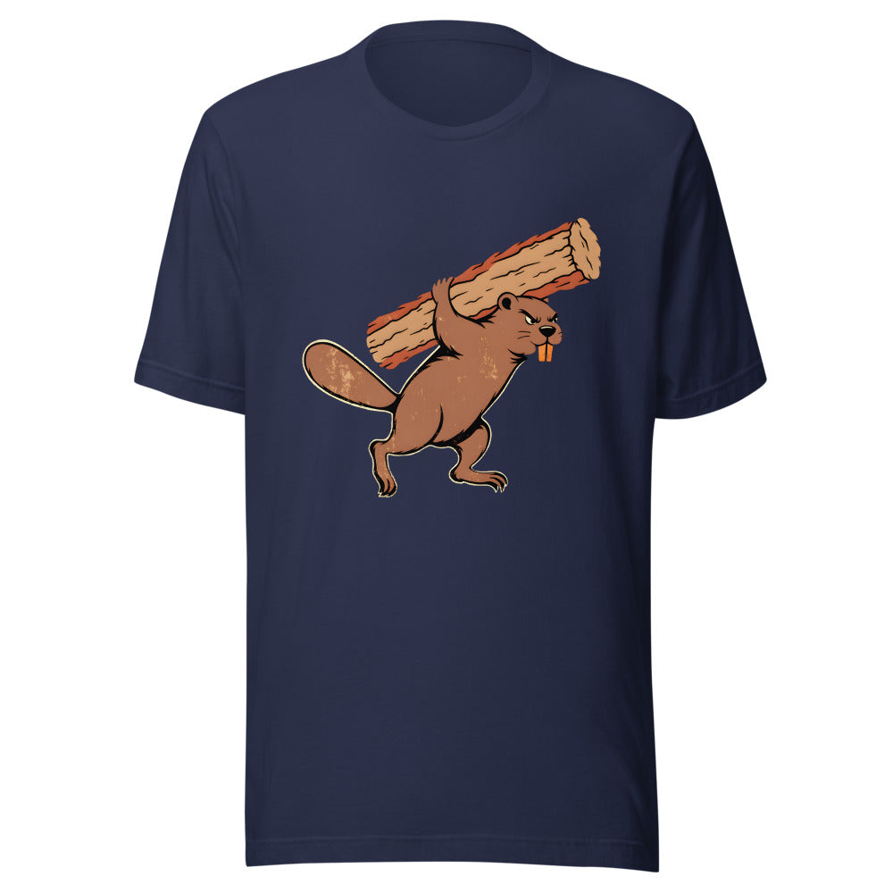 Rush Order Beaver Shirt (Art Only) in Navy - front view